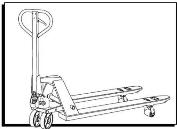 Uline H-7574 - ULINE H-7574 PATÍN HIDRÁULICO CON LLANTAS DE ACERO - 1