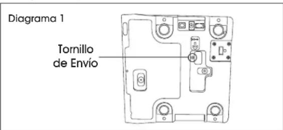 Uline H-5820 - QUITAR EL TORNILLO DE ENVÍO - 1