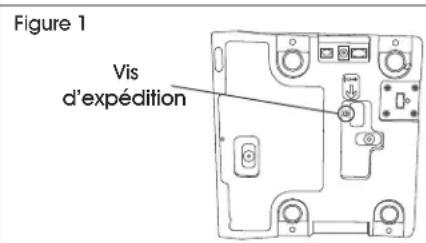 Uline H-5821 - RETRAIT DE LA VIS D'EXPÉDITION - 1