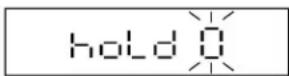 Uline H-11907 - HOLD FUNCTION SETTINGS (FnC 06) - 2
