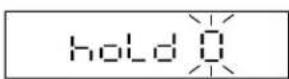 Uline H-11905 - HOLD FUNCTION SETTINGS (FnC 06) - 2