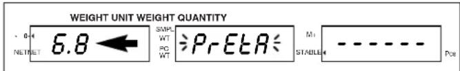 Uline H-1116 - LORSQUE LE POIDS DU CONTENEUR EST CONNU (PRÉRÉGLAGE DE TARE) - 2