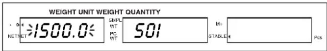 Uline H-1115 - UNIT WEIGHT PRESET MEMORY - 1