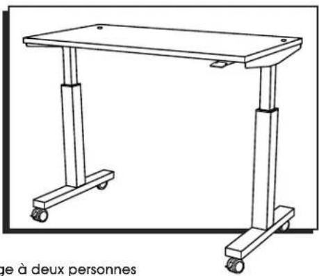 Uline H-8970 - TABLE DE FORMATION À HAUTEUR RÉGLABLE - 5
