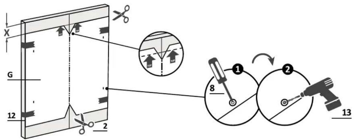 HOOVER HI 6A2S3PSTA-80 - Preparazione del pannello - 3