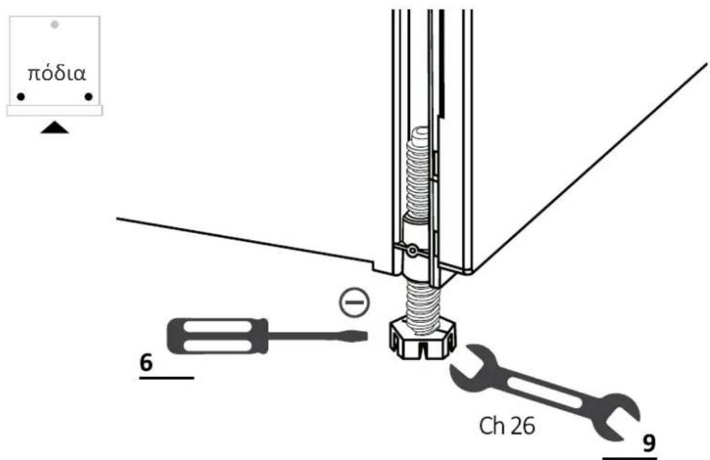 HOOVER HI 6A2S3PSTA-80 - Puθμiσημπροστινών πόδιών - 1