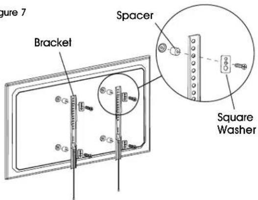 Uline H-10162 - ATTACHING BRACKETS TO MONITOR - 5