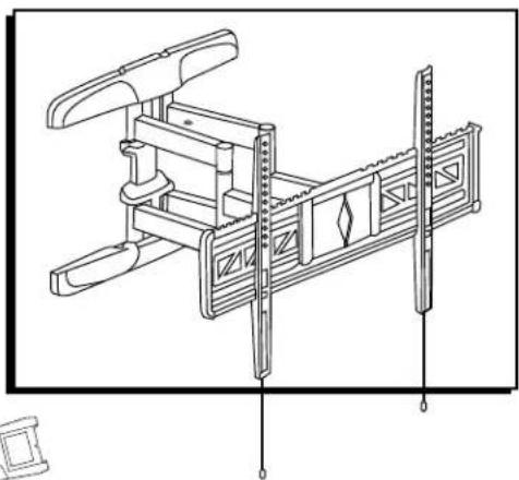 Uline H-10162 - PANTALLA – MOVIMIENTO TOTAL DE 32-80" - 1
