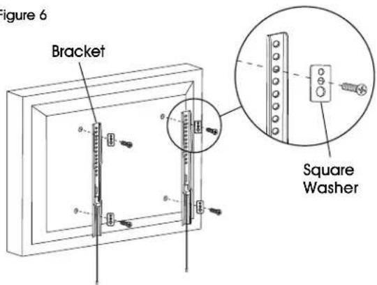 Uline H-10162 - ATTACHING BRACKETS TO MONITOR - 3