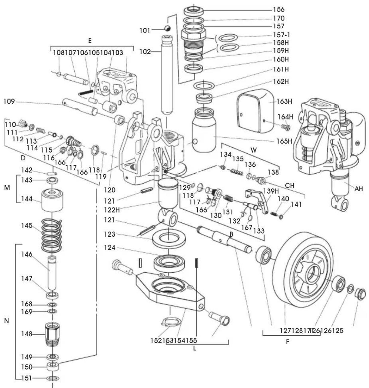 Uline H-11553 - CONTINUACIÓN DE DIAGRAMA DE PARTES - 1