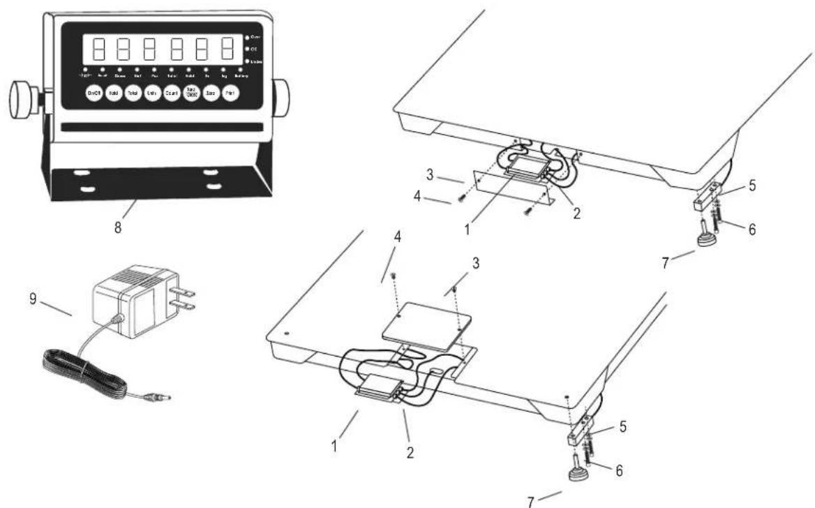 Uline H-3001 - DIAGRAMA DE PARTES - 1