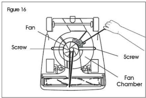 Uline H-10152 - CLEARING CLOG IN FAN CHAMBER - 2