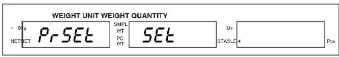 Uline H-1114 - Press UNIT WEIGHT PRESET again. - 1
