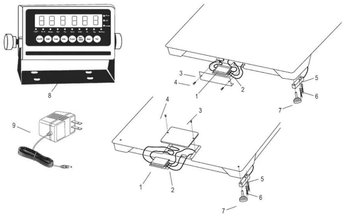 Uline H-3004 - DIAGRAMA DE PARTES - 1