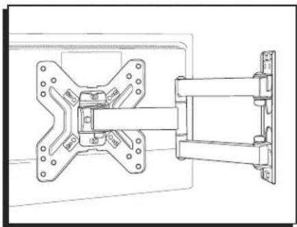 Uline H-10161 - SUPPORT MURAL À PLEIN MOUVEMENT POUR MONITEUR – 17 À 50 PO - 1