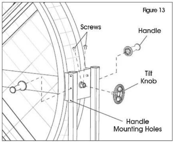 Uline H-11632 - TILT KNOB AND HANDLE ASSEMBLY - 1