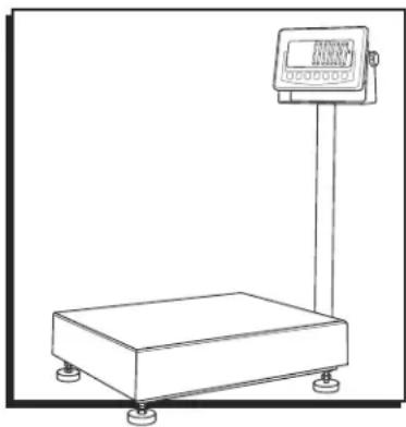 Uline H-11909 - ULINE H-11908, H-11909 EXTREME – BALANCE À PLATEFORME RÉSISTANTE À L'EAU - 1