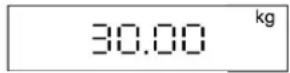Uline H-11909 - Reading zero. Once stable, display shows the max weight. - 1