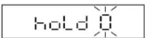 Uline H-11909 - HOLD FUNCTION SETTINGS (FnC 06) - 3