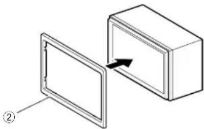 JVC KW-M593BT - Trim plate - 1