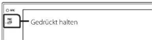 JVC KW-M593BT - Halten Sie die [FNC]-Taste gedrückt. - 1