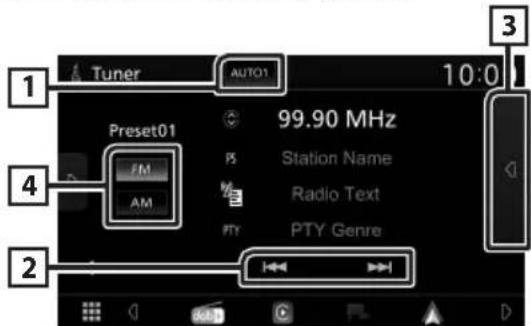 JVC KW-M593BT - Tuner-Grundfunktionen - 1