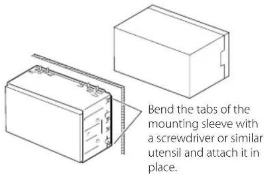 JVC KW-M593BT - Mounting sleeve - 1