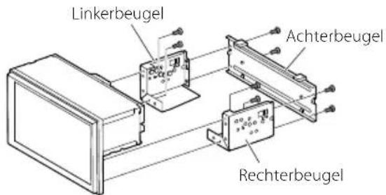 JVC KW-M593BT - 1DIN installatie (zonder montagehuls) - 1