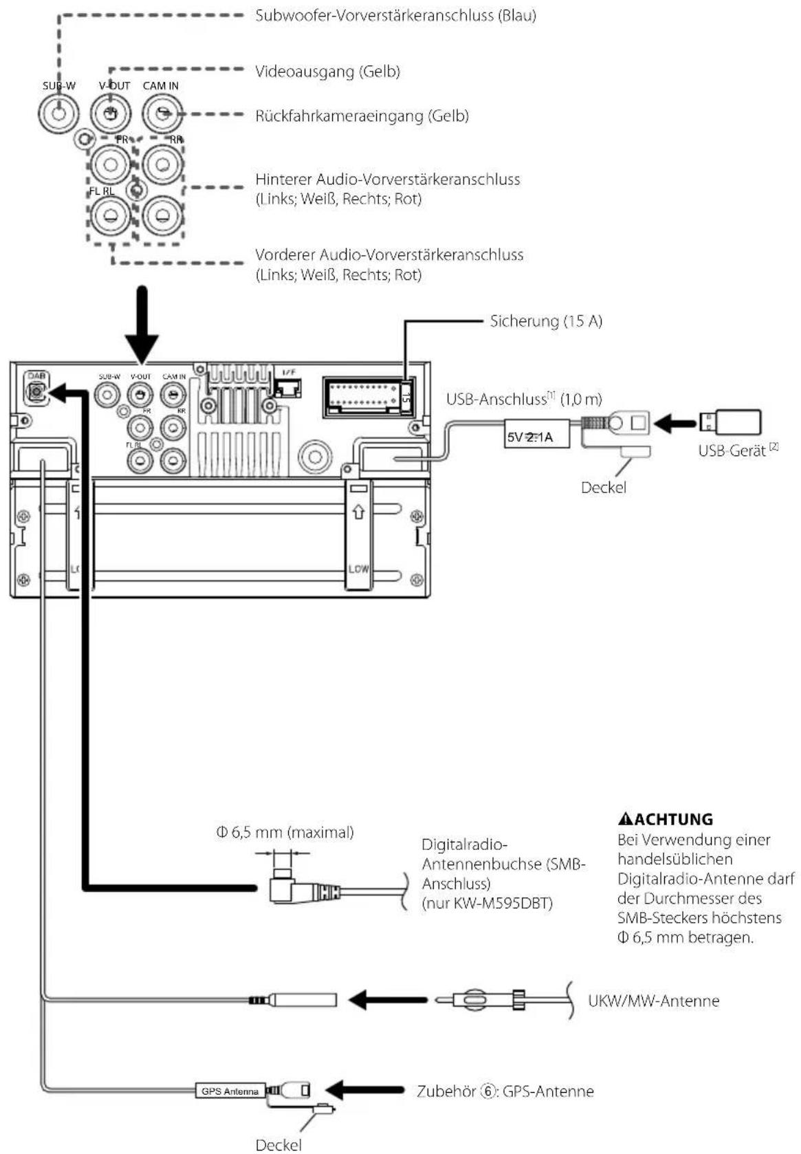 JVC KW-M593BT - Entfernen der Ziertafel - 8