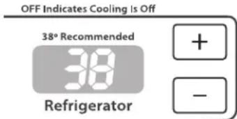 Big Chill BC19BFR - Pour ajuster les points de réglage de température : - 1