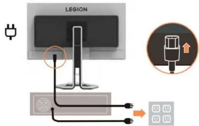 LENOVO Legion Pro 32UD-10 - Connector et allumer votre moniteur - 11