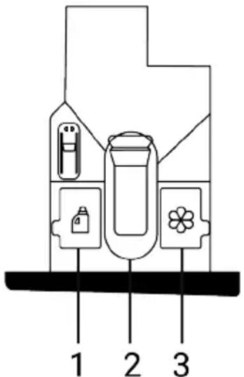 WHIRLPOOL WPM 97G ADS FR - Détail : détergent, adoucissant et autres agents nettoyants - 1