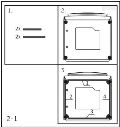 CANDY MQD 410CBL9-S - OPCIONAL: Instalar almofadas de redução do ruído - 1