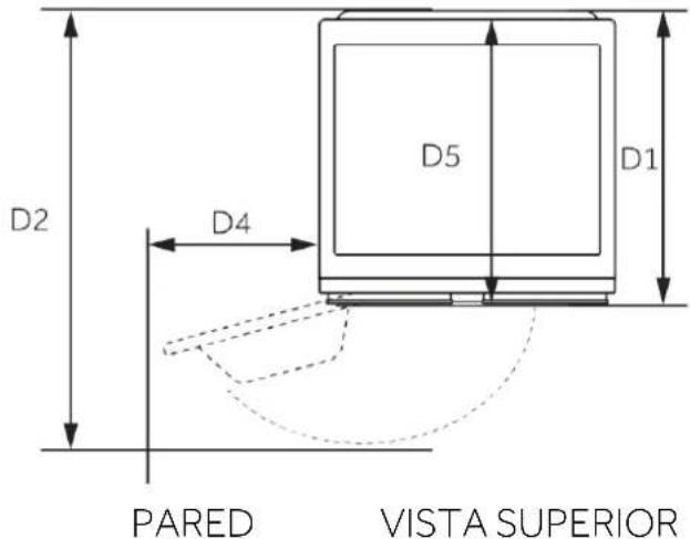 CANDY MQD 410CBL9-S - Dimensiones del producto - 2