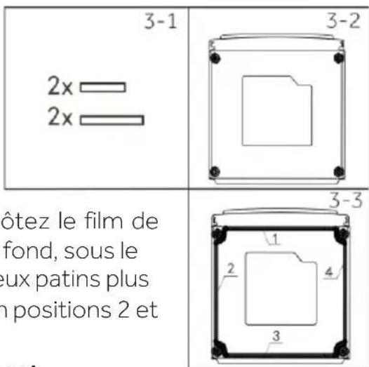 HAIER HW100-BD14L8GNU1 - Facultatif : installation de patins de réduction du niveau sonore - 1