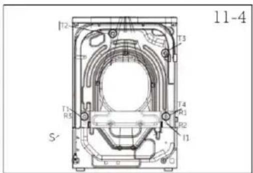 HAIER HW100-BD14L8GNU1 - Entfern der Transportsicherheitsschrauben - 1