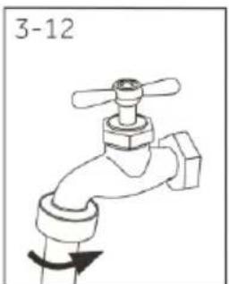 HAIER HW100-BD14L8GNU1 - Utilizzando la chiave in dotazione, serrare i dadi di blocco contro la base della lavatrice per bloccare i piedini in posizione. - 2