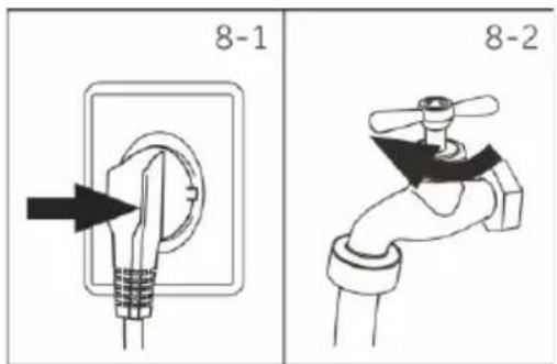 HAIER HW100-BD14L8GNU1 - Collegamento dell'acqua - 1