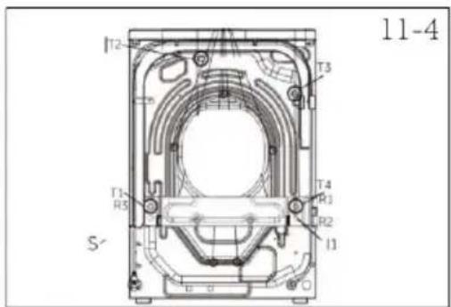 HAIER HW100-BD14L8GNU1 - Retrait des boulons de sécurité pour le transport - 1