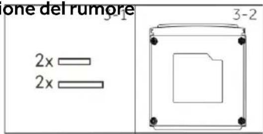 HAIER HW100-BD14L8GNU1 - OPZIONALE: installare cuscinetti per la riduzione del rumore - 1