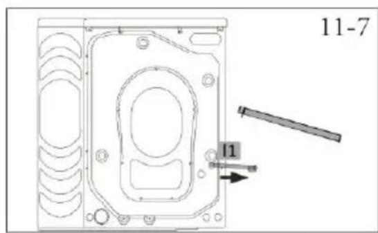 HAIER HW100-BD14L8GNU1 - Rimozione dei bulloni di sicurezza per il trasporto - 2