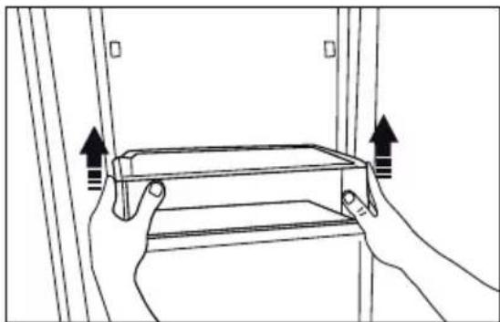 Big Chill BC22BFP - Removing door shelves - 1