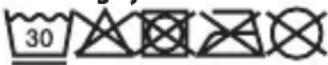 BEBE CONFORT EverFix i-Size - Washing symbols: - 1