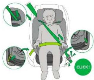 BabyGO Nova+ 360 - FORWARD FACING + ISOFIX + 3 POINT BELT FORWARD FACING + 3 POINT BELT - 4