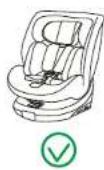 BabyGO Nova+ 360 - POSITION VERS L'AVANT + CEINTURE À 3 POINTS - 3