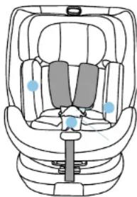 BabyGO Nova+ 360 - INSTALLATIE VAN DE STOFFEN BEKLEDING - 1