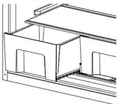 Big Chill BC21TFR - To remove and replace the crisper cover: - 1