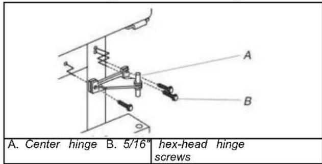 Big Chill BC14TFR - 5/16" Hex-Head Top Hinge Screw - 2