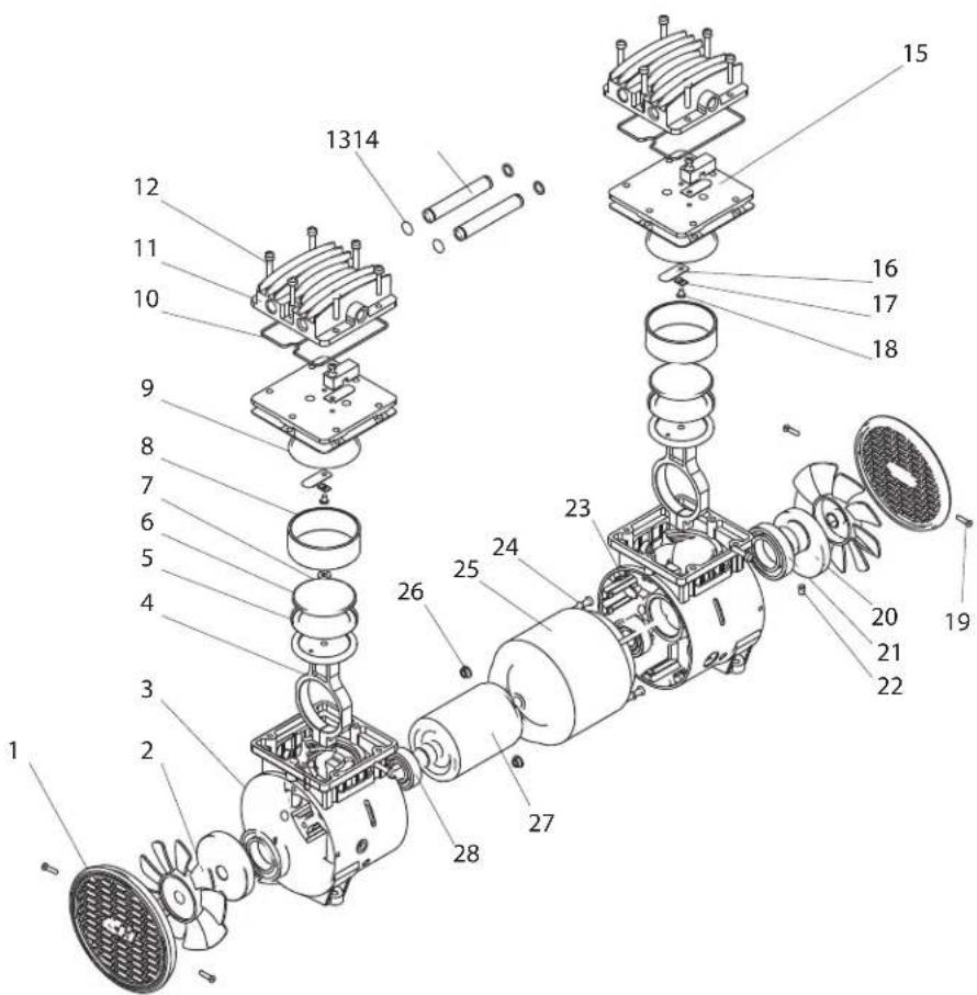 Campbell Hausfeld DC040500 - REPAIR PARTS ILLUSTRATION FOR SR040510SV - 1