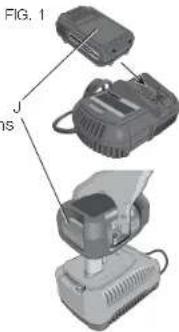 DEWALT DCR018 - Procedure de charge (Fig. 1) - 1